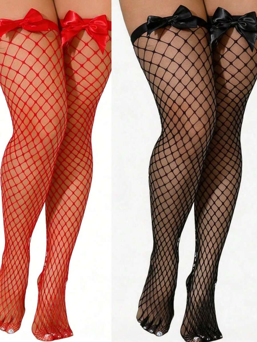 Fishnet Stocking Women - Calze a rete sopra il ginocchio