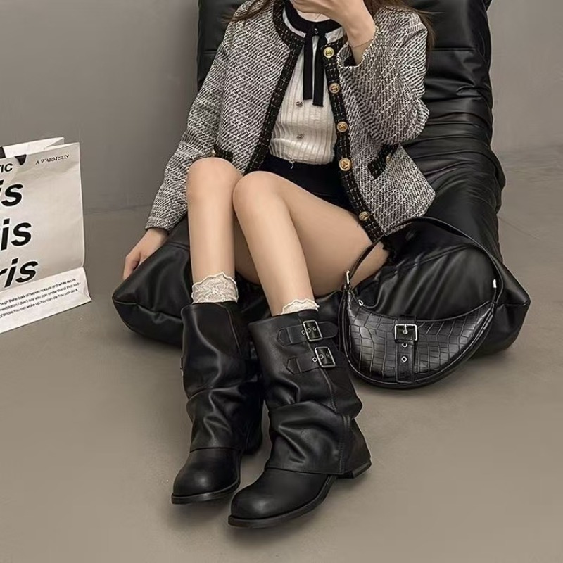 Stivali Neri da Donna a Metà P - Boot Sock Slouchy recensione e prezzo